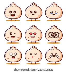 Cute Emoticons Collection Of Dimsum