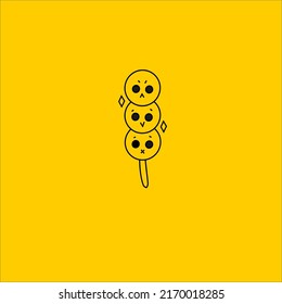 emoticonos lindos apilados con diferentes expresiones