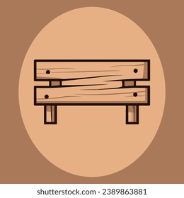 Ilustración vectorial de signo de madera vacía