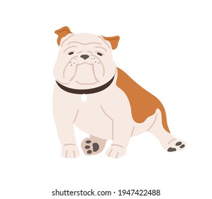 Cute English Bulldog Funny Muzzle Adorable Stock Vector (Royalty Free ...