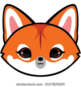  Cute Ethiopian Wolf with Red Fur. It was drawn by vector. No AI. 