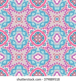 cute ethnic geometric seamless pattern doodle background 