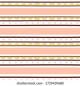 Cute  ethnic striped  pattern with   folk ornament on the white background. In Scandinavian style. For textiles, wallpapers, designer paper, etc
