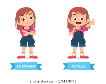 cute example of opposite word antonym for kid