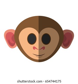 cute expressive monkey cartoon  icon image 