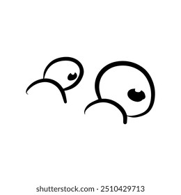 Cute Eye con el conjunto de iconos de Vector de acción