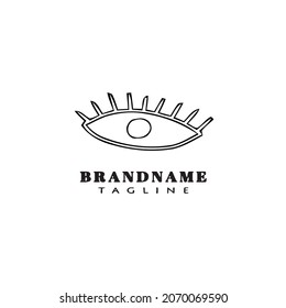 diseño de icono de un ojo lindo, vector, representación vectorial moderna