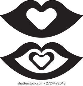 Gráfico De Vetor De Coração De Amor De Olhos Bonitos Para Ilustração De Decoração De Casa Romântica E Modelo De Design De Jardim Dos Namorados.