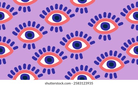 Cute eye symbol pattern background vector design