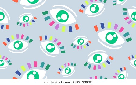 Cute eye symbol pattern background vector design