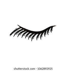 cute eyelash closed eye image