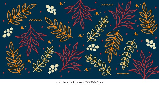 cute fabric pattern design with flower and leaf elements.abstract background. illustrations for clothes, bags, headscarves, socks, pants