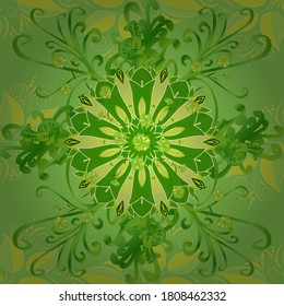 Cute fabric pattern. Vector floral background. Cute seamless pattern. Colour Summer Theme seamless pattern Background. Flat Flower Elements Design. Print.