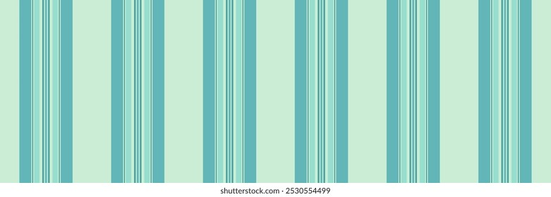 Cute fabric texture lines, french pattern stripe textile. Fontour seamless vertical vector background in light and teal colors palette.