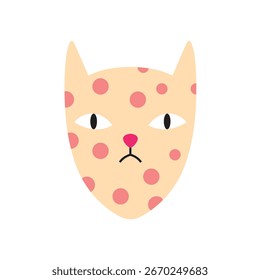 bonitinho cara gato personagem de desenho animado