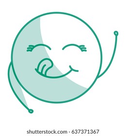 cute face emoticon kawaii character