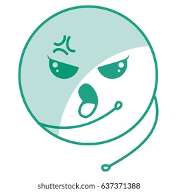 cute face emoticon kawaii character