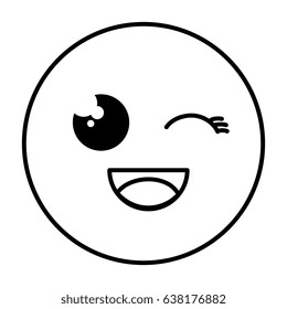 cute face emoticon kawaii character
