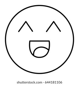 cute face emoticon kawaii character