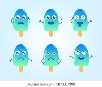 Eis-Eis-Charakteristikum des feinen Gesichts