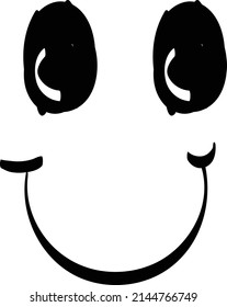 scharfe Gesichtsausdrücke zum Druck oder zur Verwendung als Aufkleber, Karte, Poster oder T-Shirt