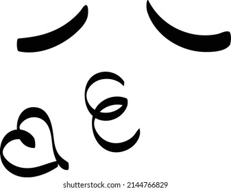 Expresiones de la cara para imprimir o usar como pegatinas, tarjetas, afiches o camisetas