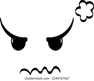 Cute face expressions for print or use as stickers, card, poster or T shirt