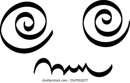 Cute face expressions for print or use as stickers, card, poster or T shirt