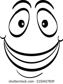Cute face expressions for print or use as stickers, card, poster or T shirt