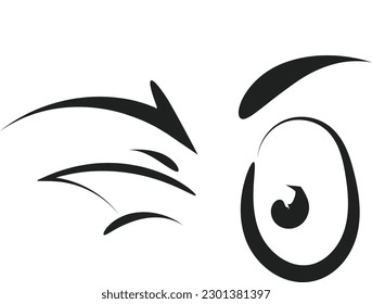 Cute face expressions for print or use as stickers, card, poster or T shirt