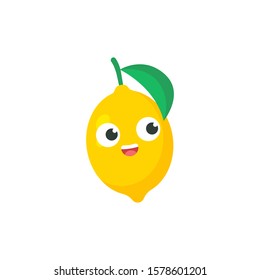 cute face fruit cartoon style