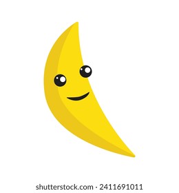 cute face fruit icon vector template illustration logo design