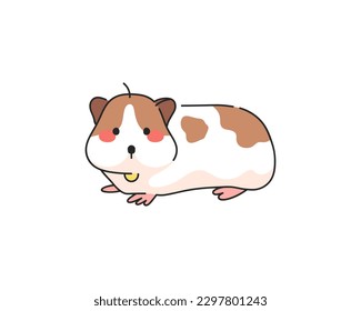 Cute Face of Guinea Pig.