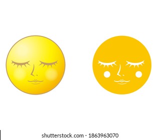 Cute face moon - fantasy image