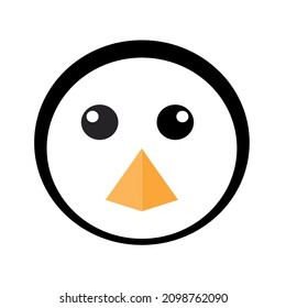 A cute face of penguin