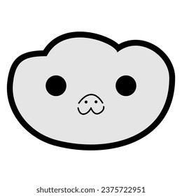 Cute Face Pig Patch V96 Patch Streetwear, Urban, Luxury, Modern Design Patch Commercial Use