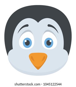 A cute face of small penguin