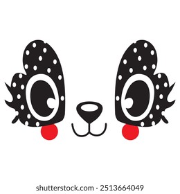 cute face vector design vector