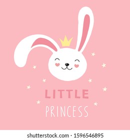 Bunny Head Vector Cute Hand Drawn Stock Vector (Royalty Free) 1630687678