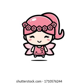 Cute Fairy Character Vector Design