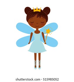 cute Fairy Godmother character vector illustration design