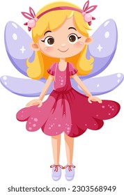 Cute Fairy Princess Cartoon Character illustration