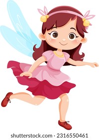 Cute Fairy Princess Cartoon Character illustration