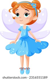 Cute Fairy Princess Cartoon Character illustration