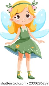 Cute Fairy Princess Cartoon Character illustration
