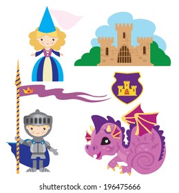 Cute fairy tale vector illustration