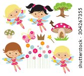 Cute fairy vector illustration