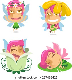 Cute Fairy vector illustration.