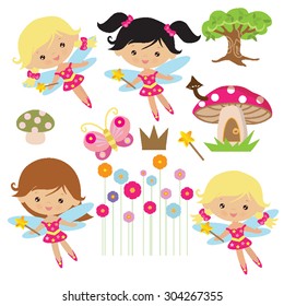Cute Fairy Vector Illustration