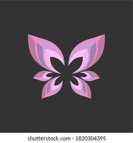 cute fairy wing logo or icon